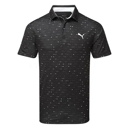 Puma Keys Golf Polo Shirt Puma Black/White Glow 631595-02