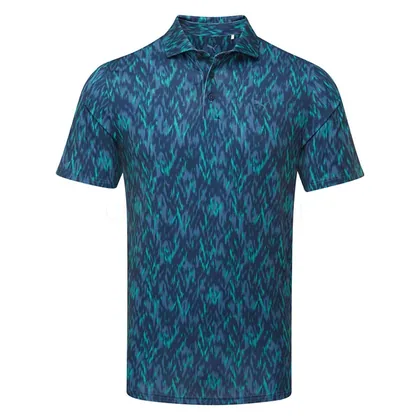 Puma MATTR Northern Lights Golf Polo Shirt Deep Navy 637692-01
