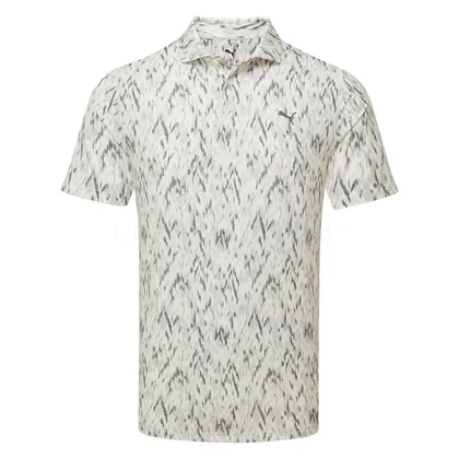Puma MATTR Northern Lights Golf Polo Shirt Warm White 637692-03