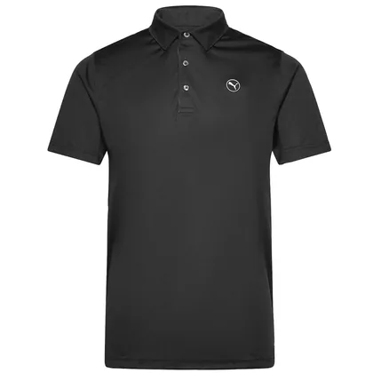 PUMA PURE 2.0 GOLF POLO SHIRT - BLACK