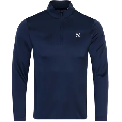 PUMA PURE 2.0 TEXTURE 1/4 ZIP JUMPER - DEEP NAVY