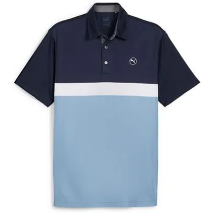 Puma Pure Colourblock Polo - Deep Navy