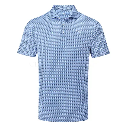 Puma Rose Golf Polo Shirt White Glow/Deep Navy 636475-03