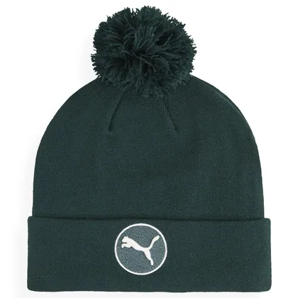 Puma WRMLBL Removable Pom Golf Beanie Green Terrain 024810-10