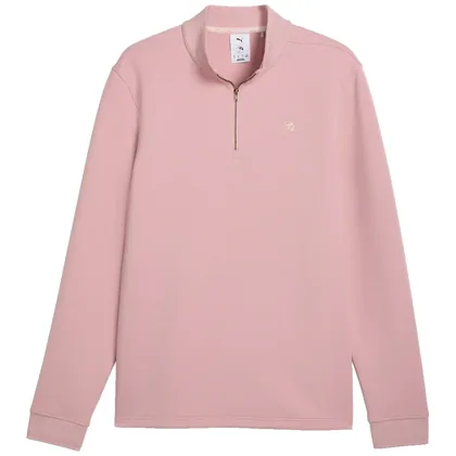 PUMA X ARNOLD PALMER 2026 CLOUDSPUN 1/4 ZIP GOLF JUMPER - ROSE GLOW