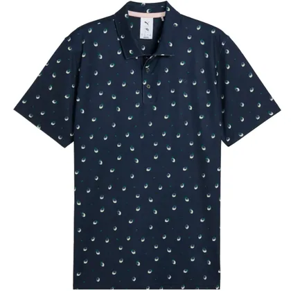 PUMA X ARNOLD PALMER 2026 LEMONS GOLF POLO SHIRT - DEEP NAVY