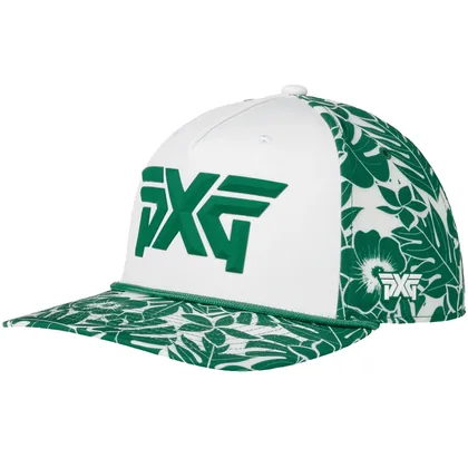 PXG 2026 ALOHA 5 PANEL CURVED BILL CAP - WHITE