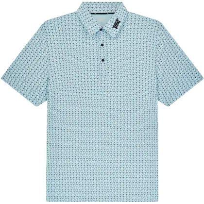 PXG 2026 CROSSED DRIVER GOLF POLO SHIRT - CIEL