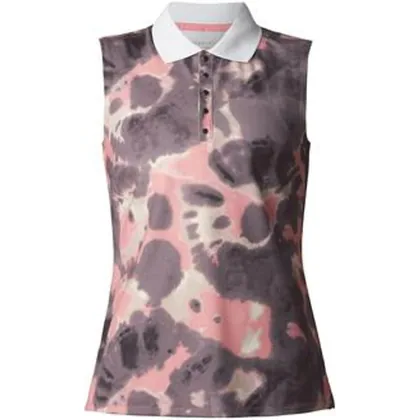 Rohnisch Direction Sleeveless Golf Polo Shirt - Rose Blur