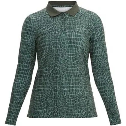 Rohnisch Sia Ladies Golf Polo Shirt - Green Crocco