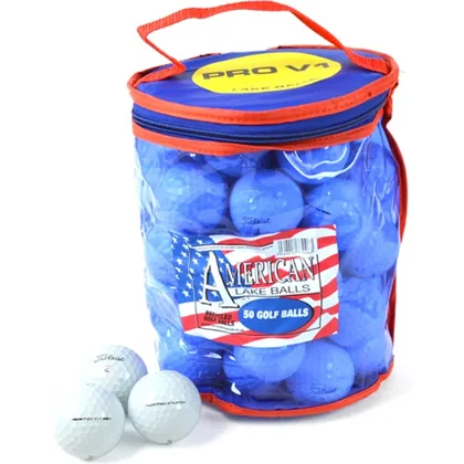 Titleist Pro V1x Grade B Lake Golf Balls Bag (50 Balls) White