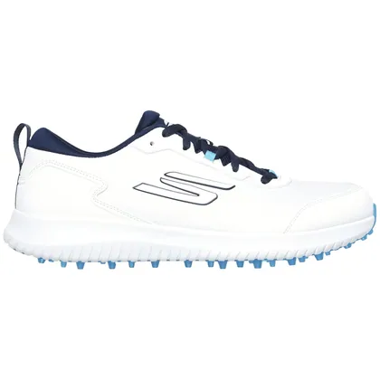 SKECHERS GO GOLF MAX FAIRWAY 4 GOLF SHOES - WHITE / NAVY