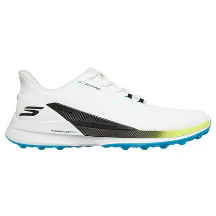 Skechers Pure Slip-In Golf Shoes White/Blue/Yellow 214147-WBMT