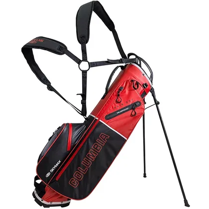 SKYMAX 2026 COLUMBIA WATERPROOF GOLF STAND BAG - RED / BLACK