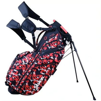 SRIXON 2026 PREMIUM STAND CARRY BAG - BLACK / RED CAMO
