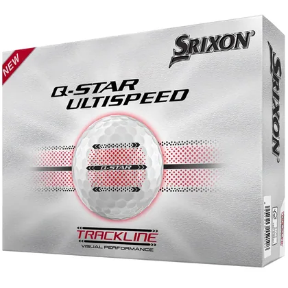 SRIXON 2026 Q-STAR ULTISPEED TRACKLINE GOLF BALLS - WHITE