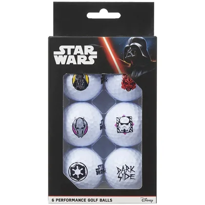 STAR WARS VOLVIK POWER SOFT GOLF BALLS - 6 BALL PACK