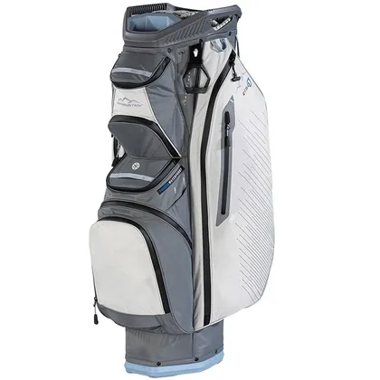 SUN MOUNTAIN 2026 C-130 H2NO 14-WAY CART BAG - NICKEL / PLATINUM / ASH