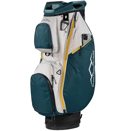 SUN MOUNTAIN 2026 FORERUNNER 14-WAY CART BAG - BLACK / POND / SAND