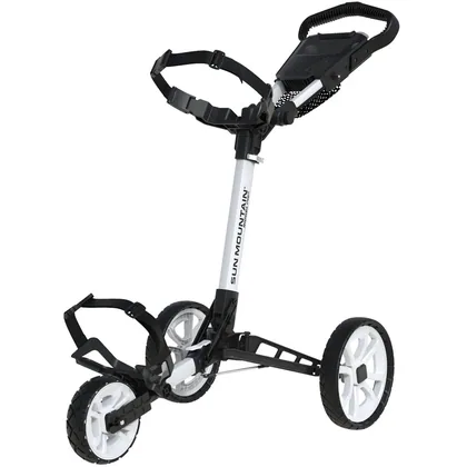 SUN MOUNTAIN 2026 RIDGELINE 3 GOLF PUSH TROLLEY - WHITE