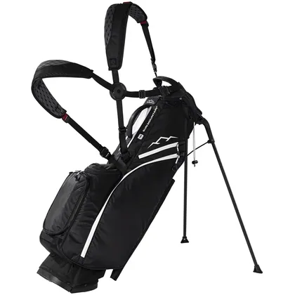 SUN MOUNTAIN ECLIPSE TWO-5 GOLF STAND BAG - BLACK / WHITE