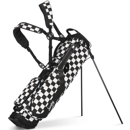 SUNDAY GOLF 2026 EL CAMINO STAND BAG - BLACK CHECKER