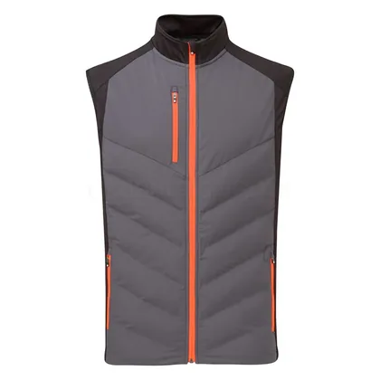Sunderland Andorra Padded Thermal Golf Wind Vest Charcoal/Black/Inferno