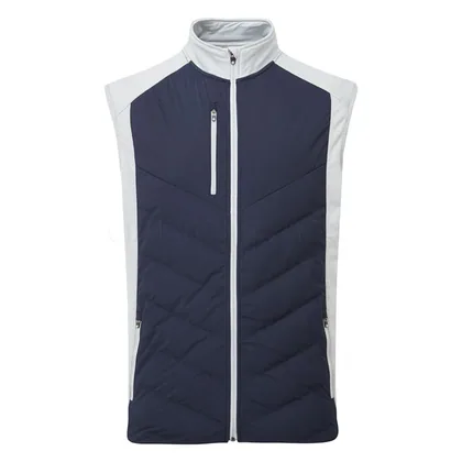 Sunderland Andorra Padded Thermal Golf Wind Vest Navy/Silver