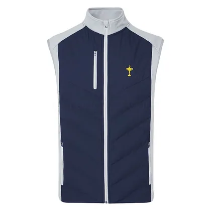 Sunderland Andorra Padded Thermal Ryder Cup Golf Wind Vest Navy/Silver