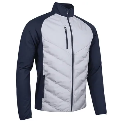 SUNDERLAND DAVOS THERMAL PADDED GOLF JACKET - NAVY / SILVER