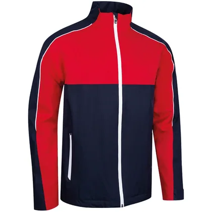 SUNDERLAND MATTERHORN WATERPROOF GOLF JACKET - NAVY / RED / WHITE