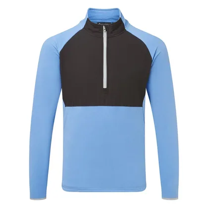 Sunderland Sahara Mid Layer Golf Top Ocean/Black/Silver SUNMC97-SAH