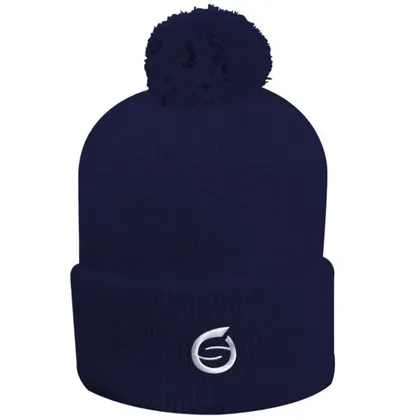 SUNDERLAND Thinsulate™ WINTER BOBBLE BEANIE GOLF HAT - NAVY