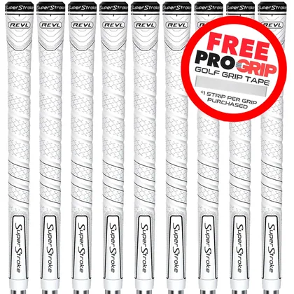 SUPERSTROKE REVL COMFORT GOLF GRIPS WHITE - JUMBO