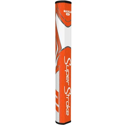 SUPERSTROKE ZENERGY TOUR 3.0 PUTTER GRIP - WHITE / ORANGE