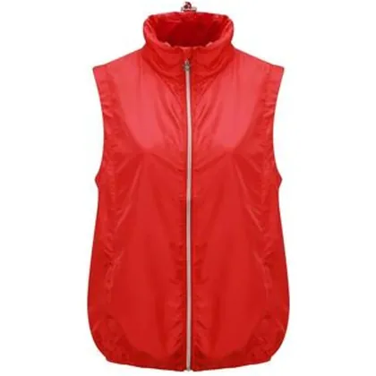 Swing Out Sister Womens Daisy Packable Gilet - Red