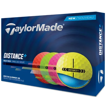 TAYLORMADE 2026 DISTANCE+ GOLF BALLS - MULTI COLOUR