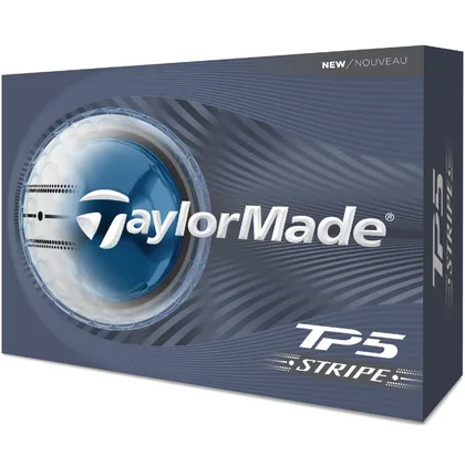 TAYLORMADE 2026 TP5 STRIPE GOLF BALLS - WHITE