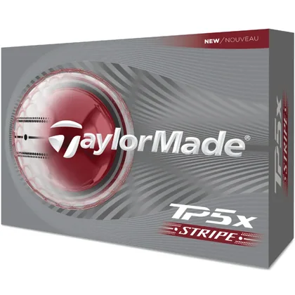 TAYLORMADE 2026 TP5x STRIPE GOLF BALLS - WHITE