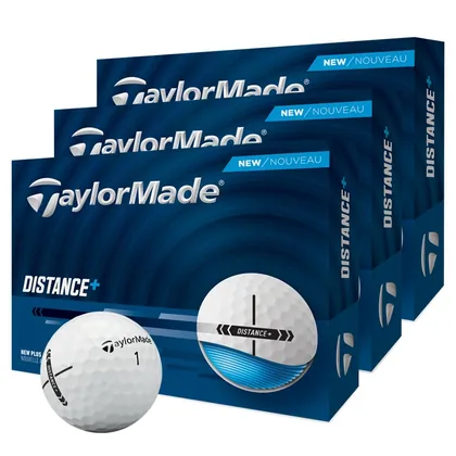 TaylorMade Distance Plus Golf Balls (3 For 2) White