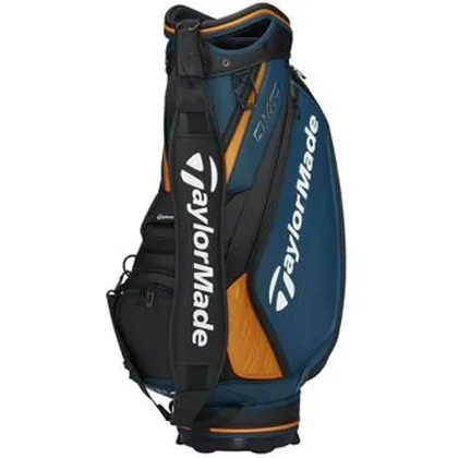 TaylorMade Qi4D Tour Golf Staff Bag - Black/Blue/Orange