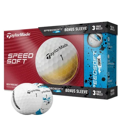 TaylorMade SpeedSoft Golf Balls (15 Pack) White