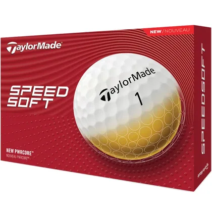 TaylorMade SpeedSoft Golf Balls - White