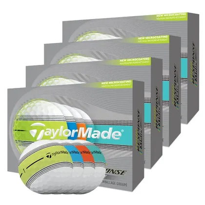 TaylorMade Tour Response Stripe Golf Balls (4 For 3) White/Multi