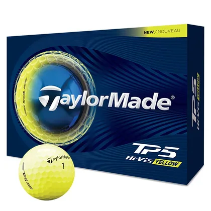 TaylorMade TP5 Golf Balls Yellow