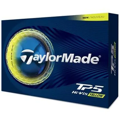 TaylorMade TP5 Golf Balls - Yellow