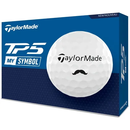 TAYLORMADE TP5 MOUSTACHE GOLF BALLS