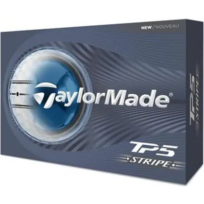 TaylorMade TP5 Stripe Golf Balls - White