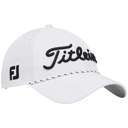 TITLEIST 2026 TOUR BREEZER GOLF CAP - WHITE / BLACK