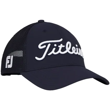 TITLEIST 2026 TOUR PERFORMANCE MESH GOLF CAP - NAVY / WHITE